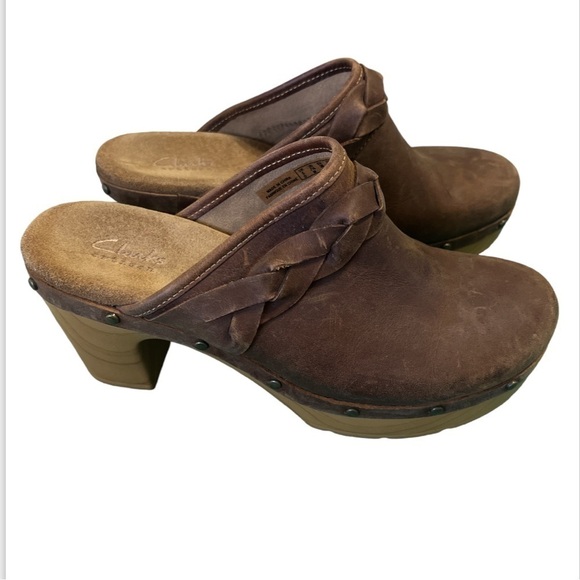 Clarks Artisan Collection Ledella Meg Braided Clogs - Picture 1 of 6